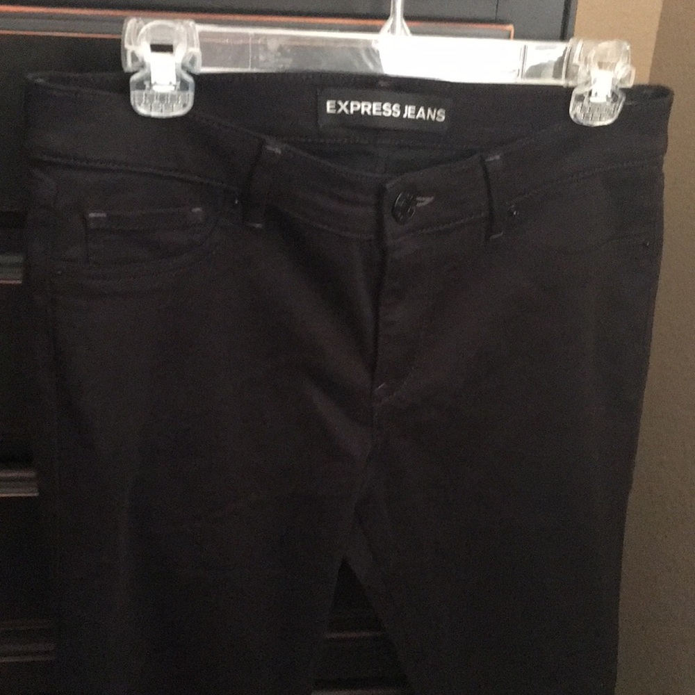 Express Black Skinny Jeans Size 10